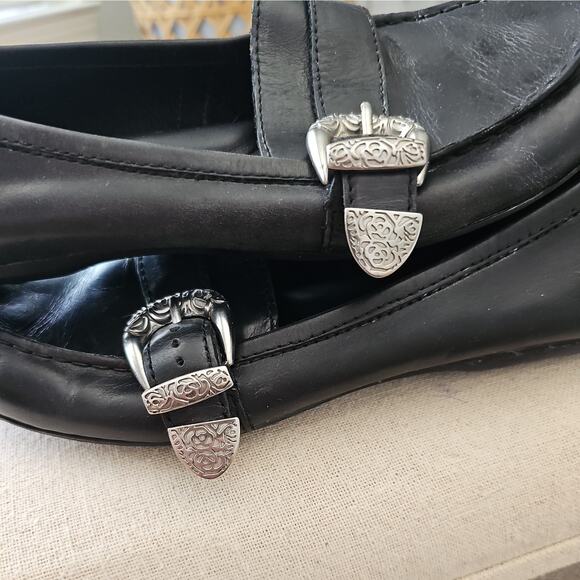 Born 75003, Women Size US 8 / EUR 39, Black Leather Flat Loafer, Pre-Owned - Picture 6 of 8